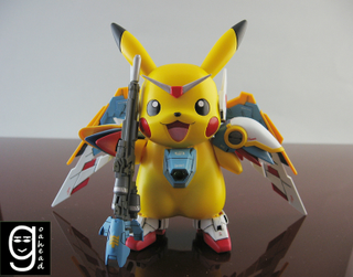 Illustration for article titled Pikachu Meets Gundam Meets Holy Crap